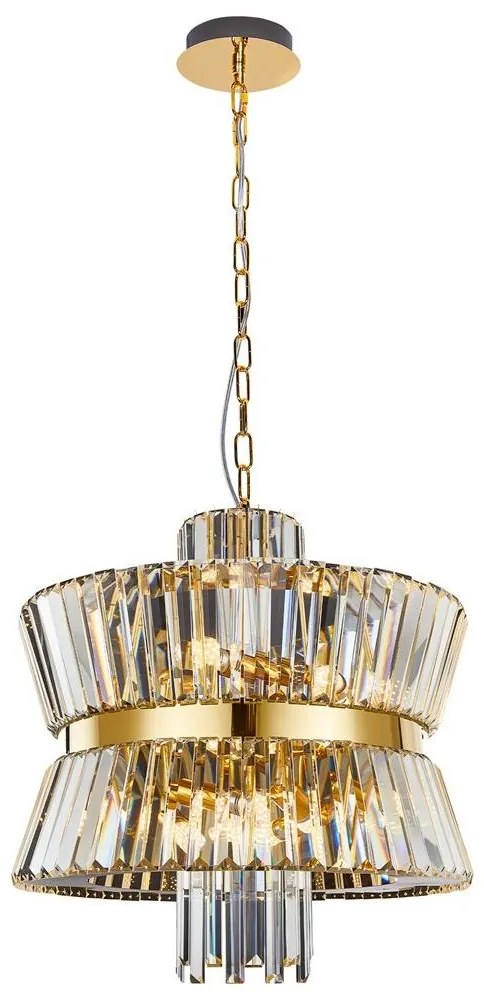 Csillár láncon AURELIA 12xE14/40W/230V arany