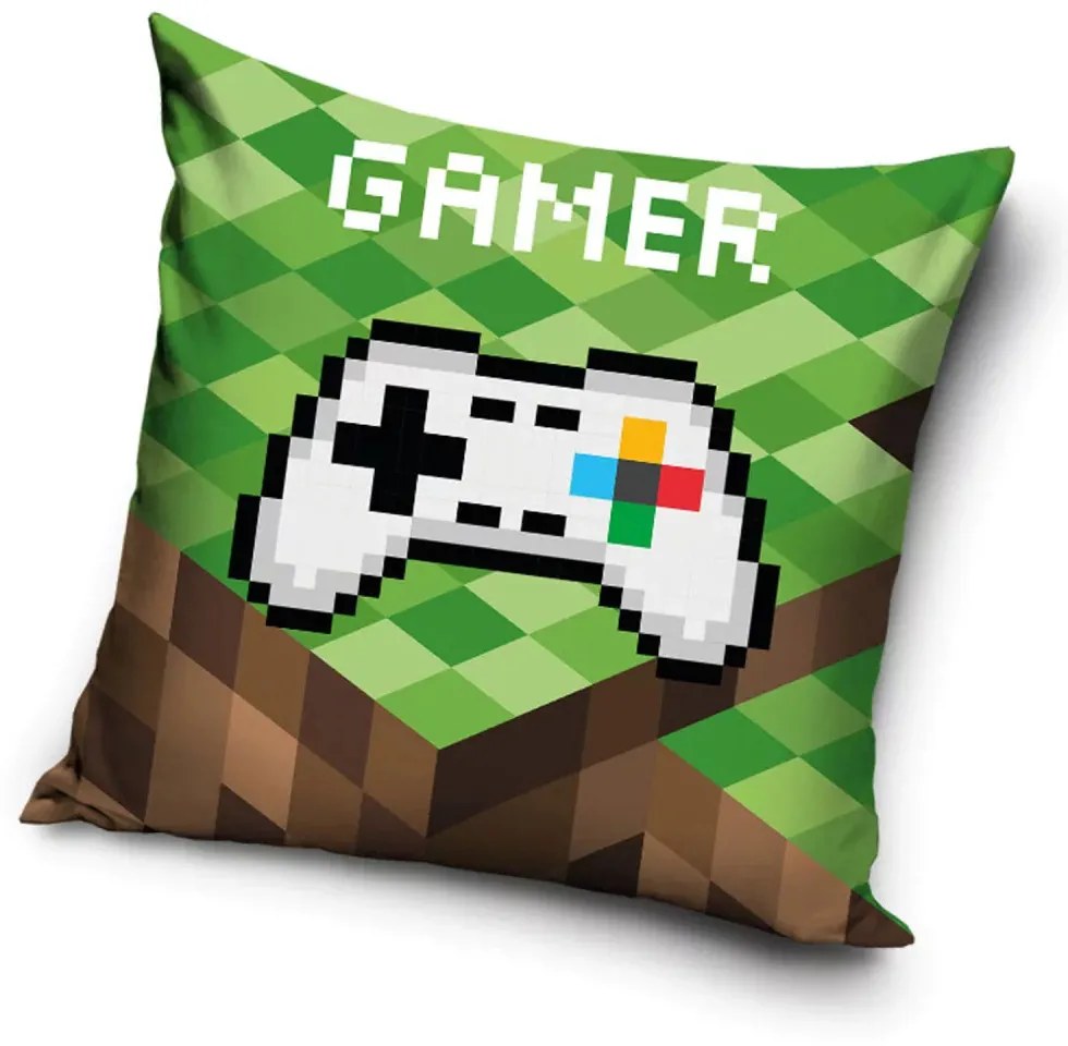 Gamer Blocks párna, díszpárna 40x40 cm