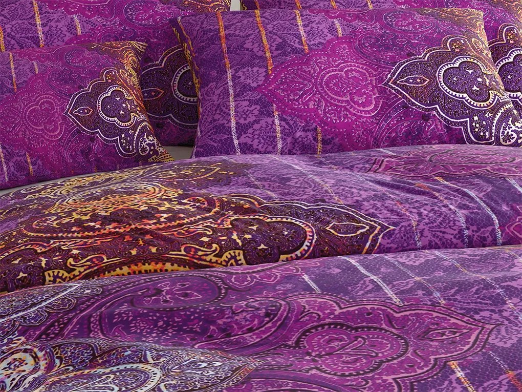 CHANTAL lila mikroszálas ágyneműhuzat Ágyneműhuzat mérete: 70 x 80 cm | 140 x 200 cm