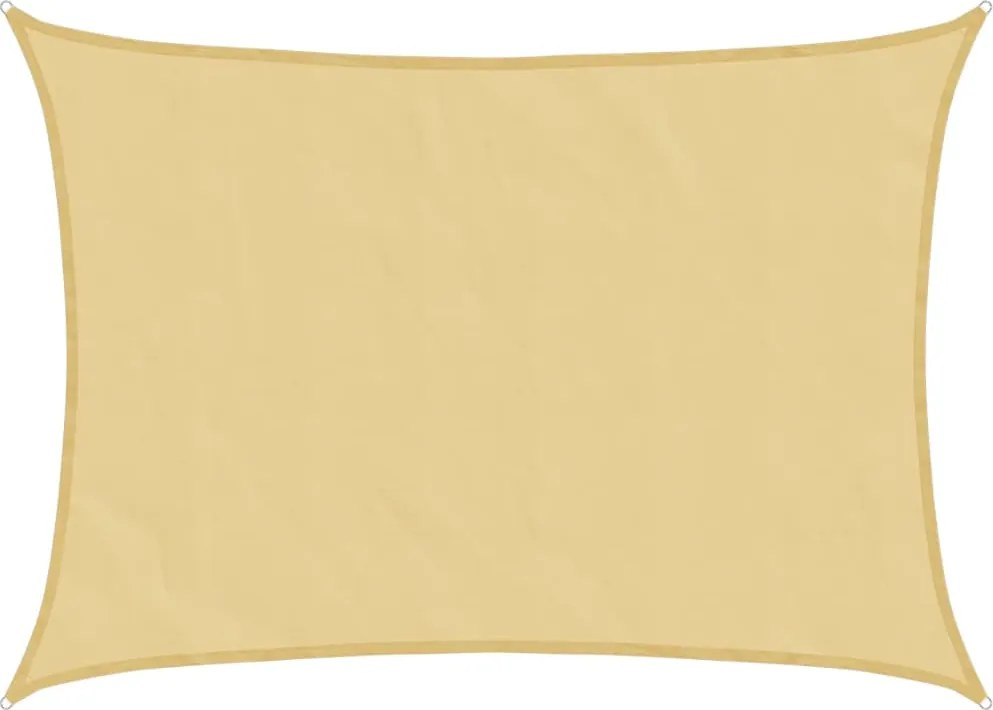 vidaXL homokszínű 100% poliészter oxford szövet napvitorla 8x6 m