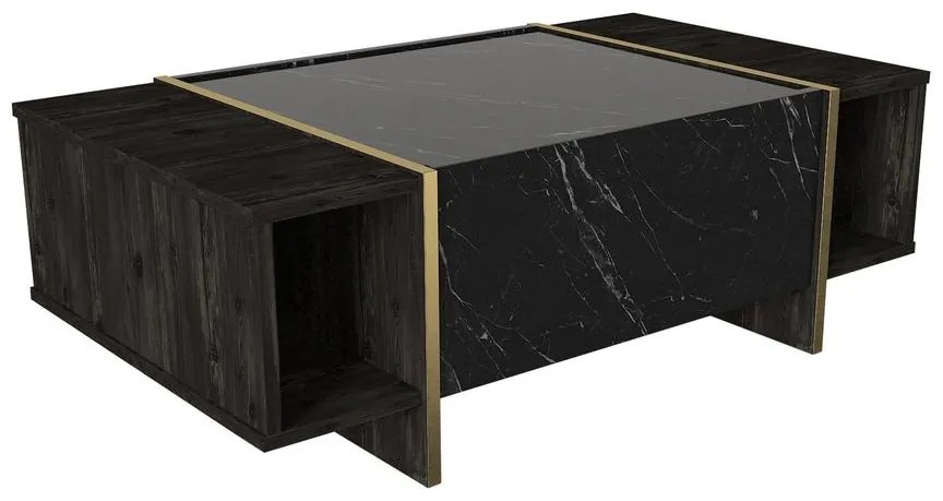 Dohányzóasztal Veyron - Black, Gold