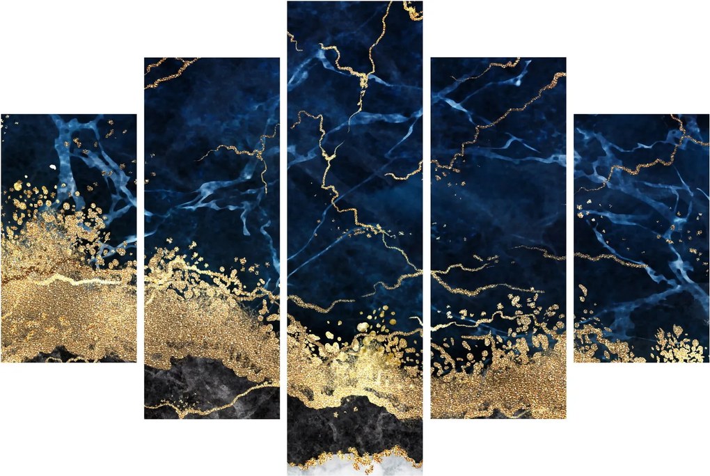 Kép - Sötétkék márvány (150x105 cm)