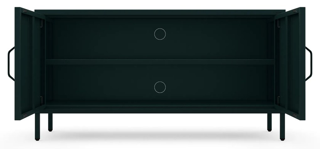 TV-szekrény lábakon ROSA, 1150 x 595 x 400 mm, Modern: palack zöld szín