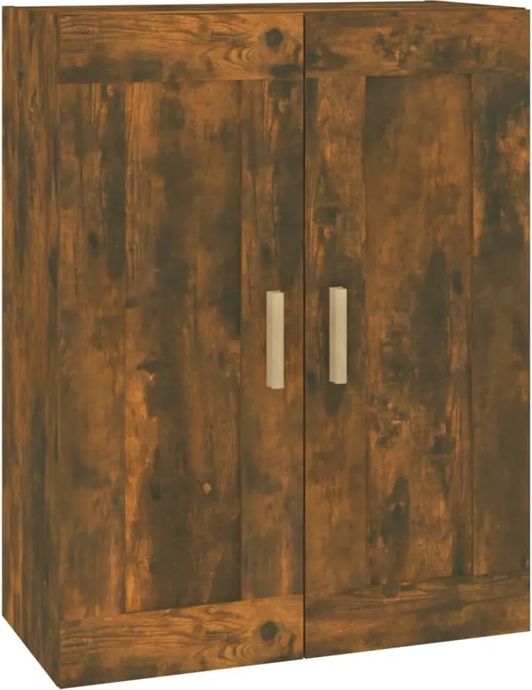 vidaXL füstös tölgy színű szerelt fa faliszekrény 69,5 x 32,5 x 90 cm