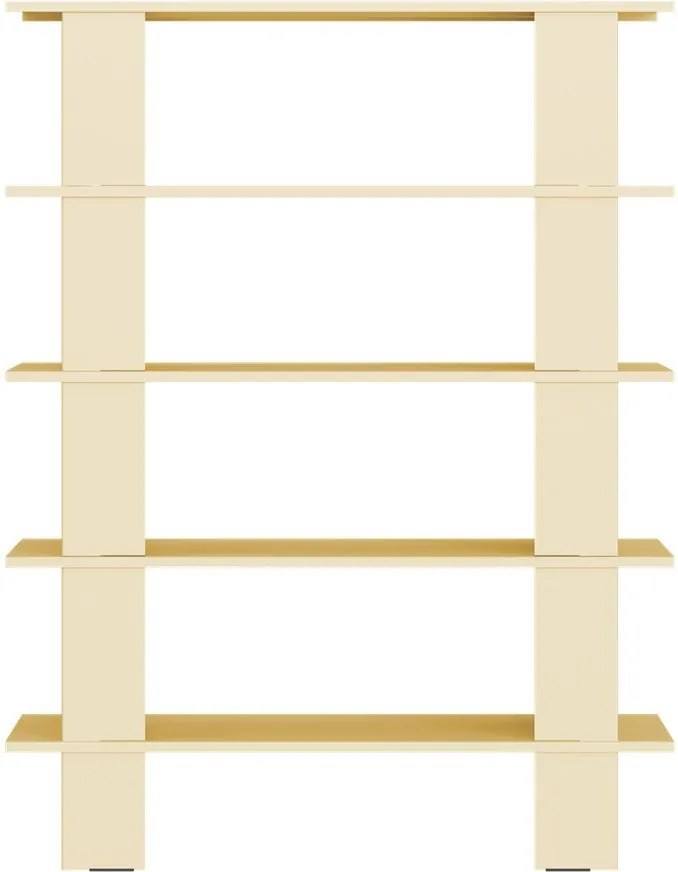 Sárga fém könyvespolc 120x156x37 cm Hes – noo.ma
