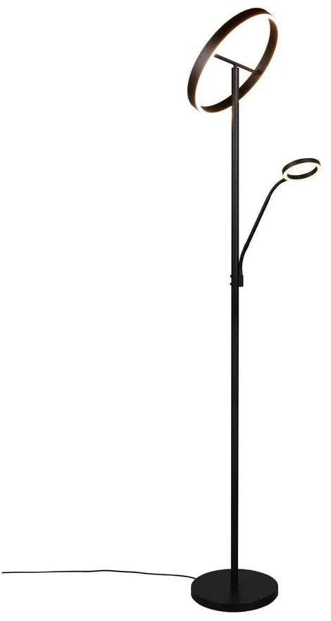 Fekete LED állólámpa (magasság 180 cm) Willis – Trio