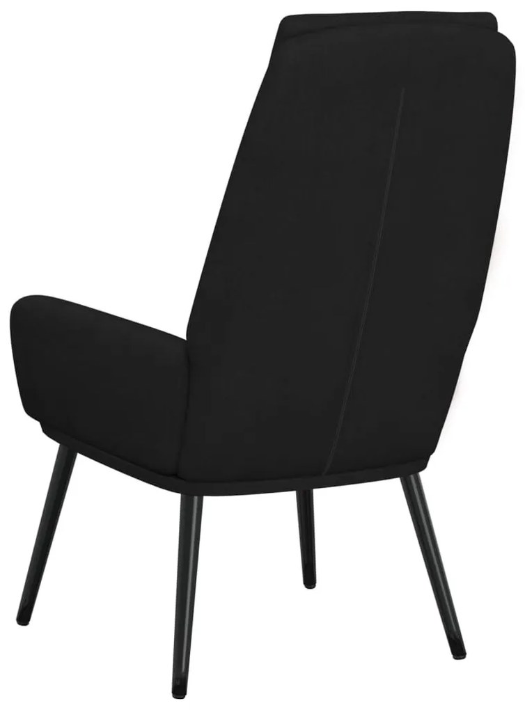Fekete szövet pihenőfotel