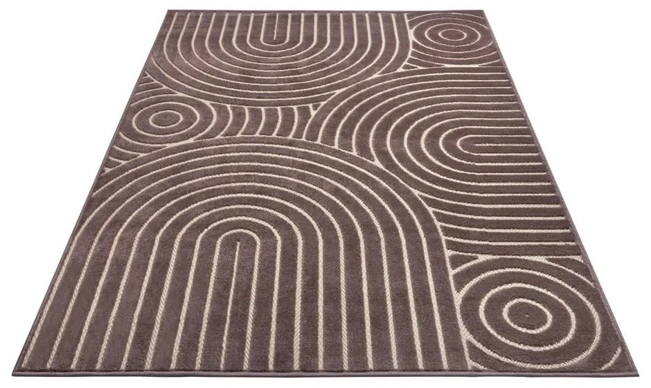 Barna szőnyeg 57x90 cm Iconic Wave – Hanse Home