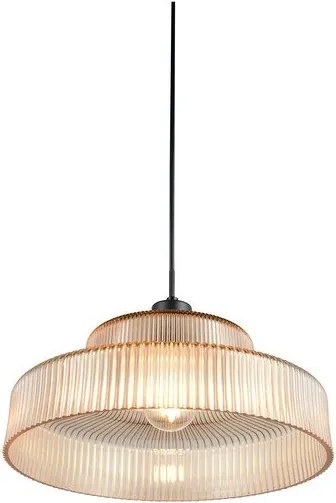 Borostyán színű függőlámpa üveg búrával ø 35 cm Abella – Reality