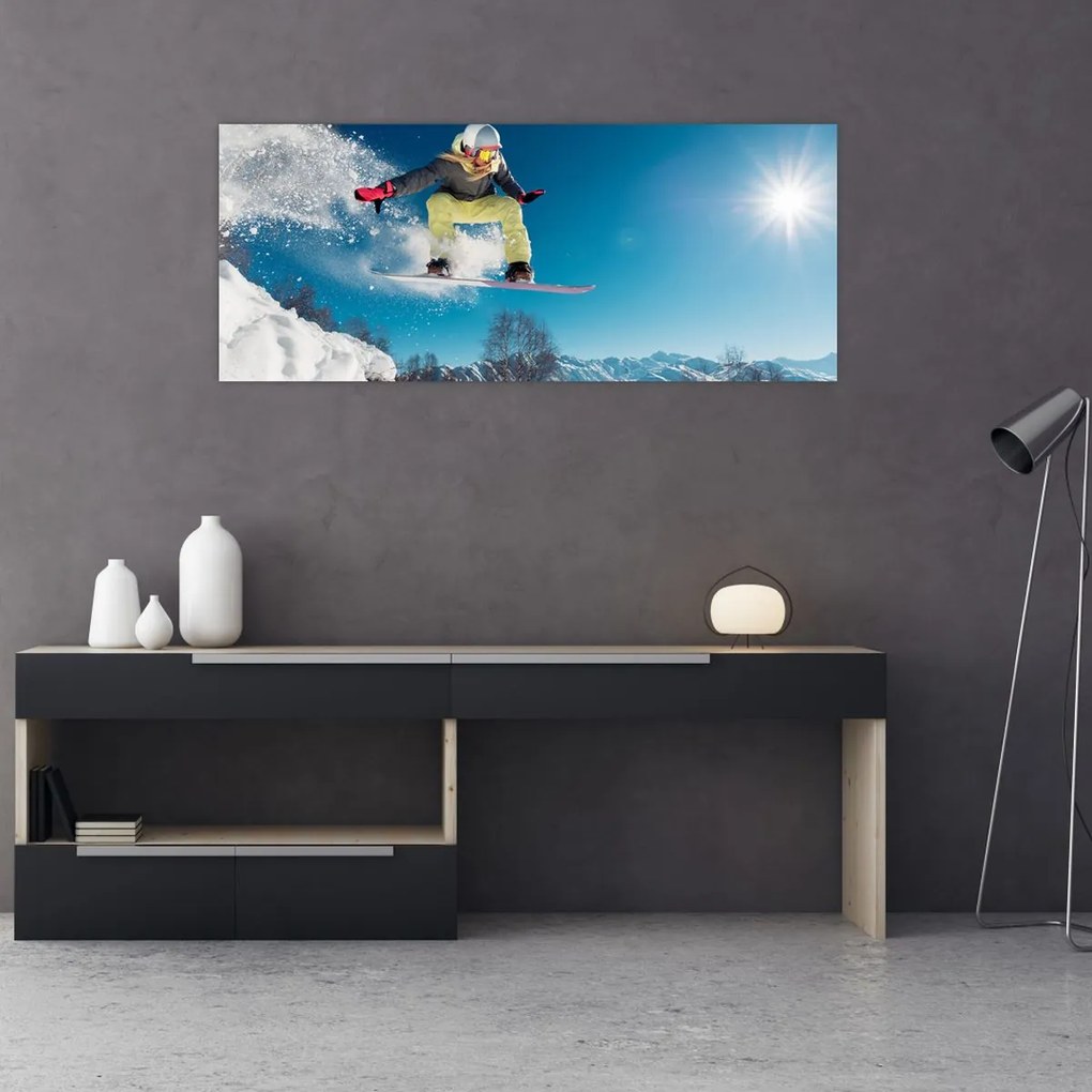 Kép - Snowboardos (120x50 cm)