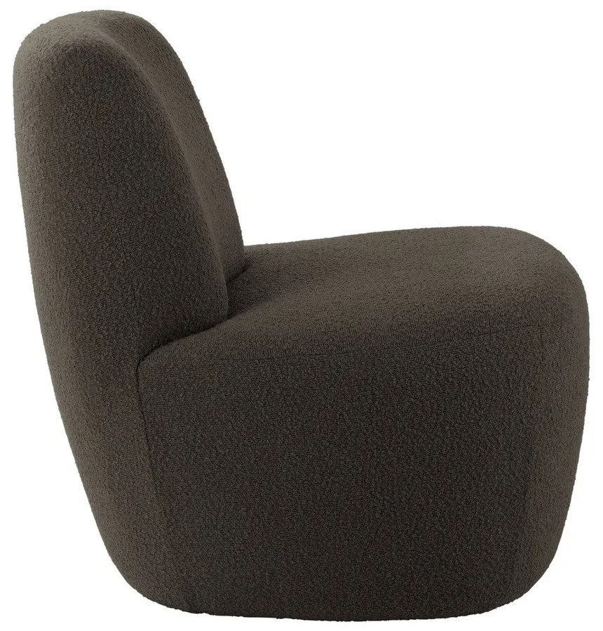 Szürkésbarna buklé fotel Ada – Leitmotiv