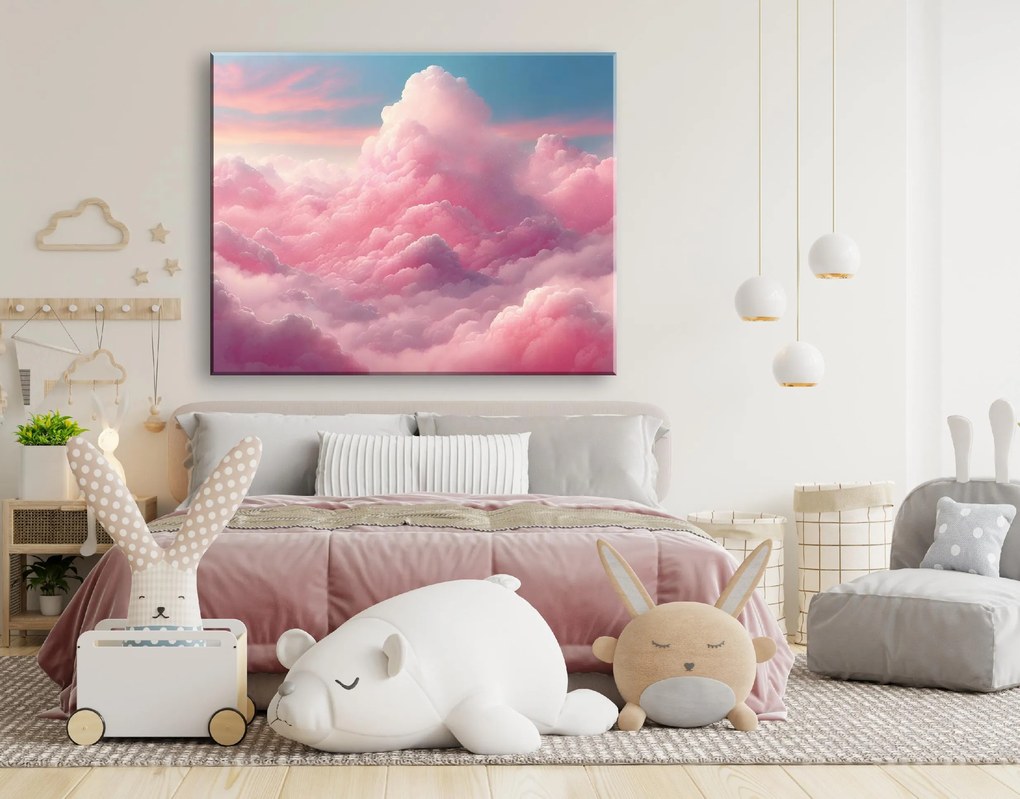 Gario Vászonkép Rózsaszín felhők Méret: 120 x 80 cm