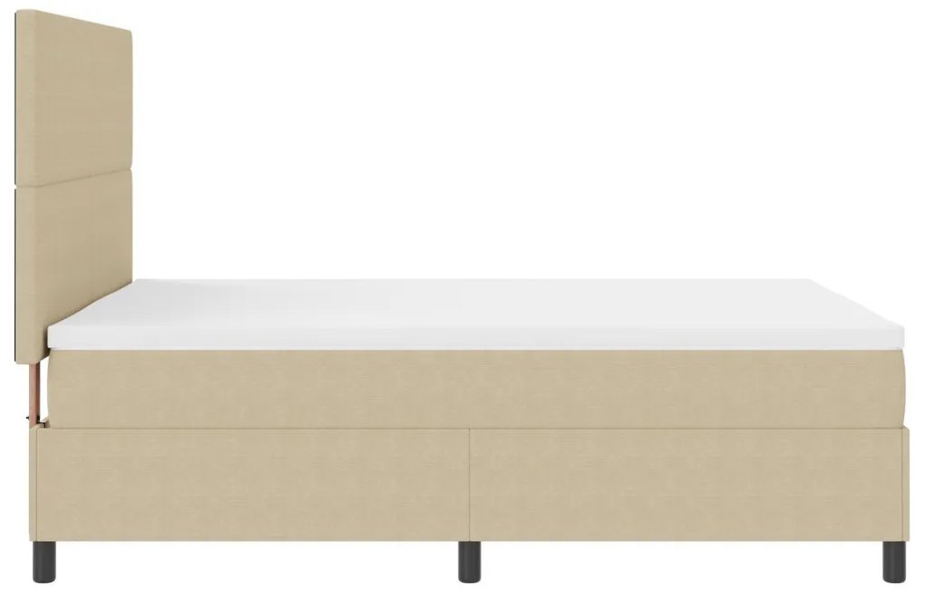 Box Spring Ágy Matraccal Halvány Zöld Szürke 140x200 cm Kordbársony Szövet