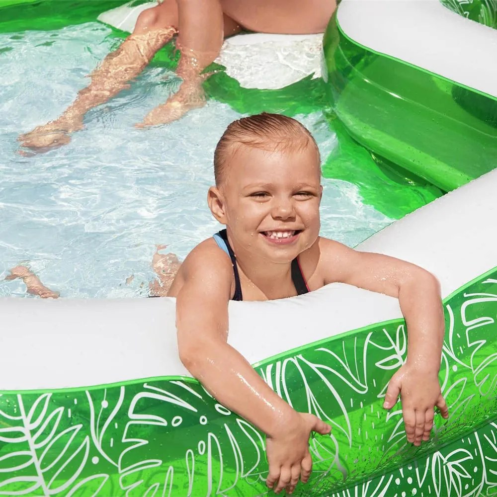 Tropical Paradise Felfújható családi medence 231 cm x 231 cm x 51cm