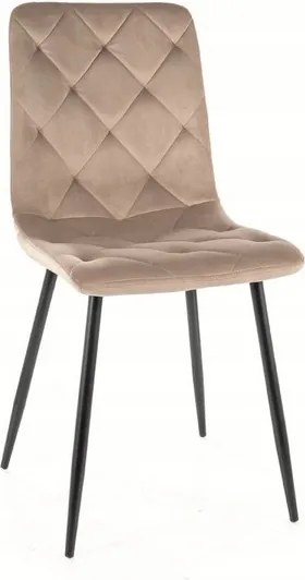 Jerry kárpitozott velúr szék bézs nappaliba, étkezőbe és konyhába