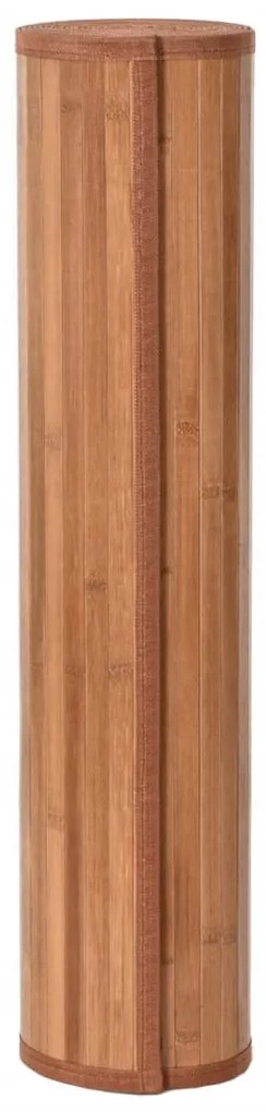 négyszögletű természetes bambusz szőnyeg 70 x 100 cm