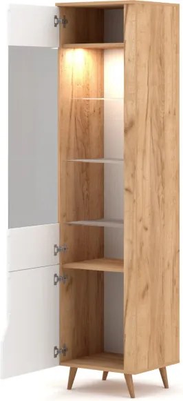 TUE WITRYNA 2D craft złoty/biały LED B 2K