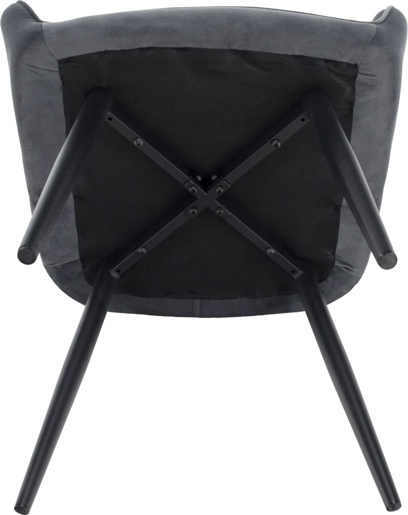 Design fotel, szürke Velvet szövet, VERIO