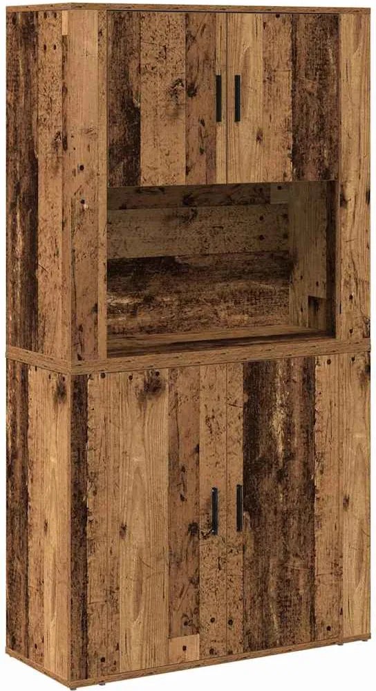 vidaXL Magasfiú Öreg fa 80 x 33 x 150 cm Faanyag