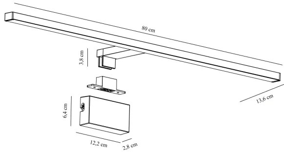 Nordlux - MARLEE LED fürdőszobai tükörvilágítás 11,5W IP44 230V