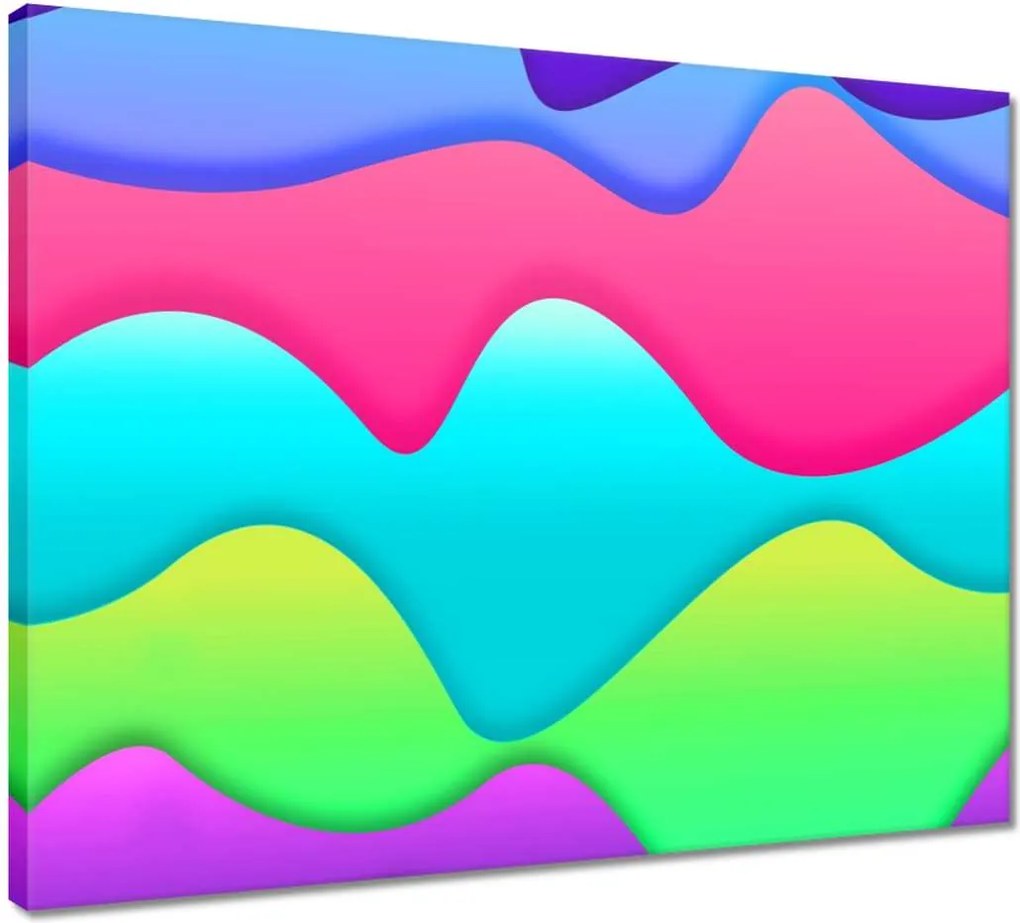 Vászonkép 50x40 Szivárvány hegyek SohaLandia