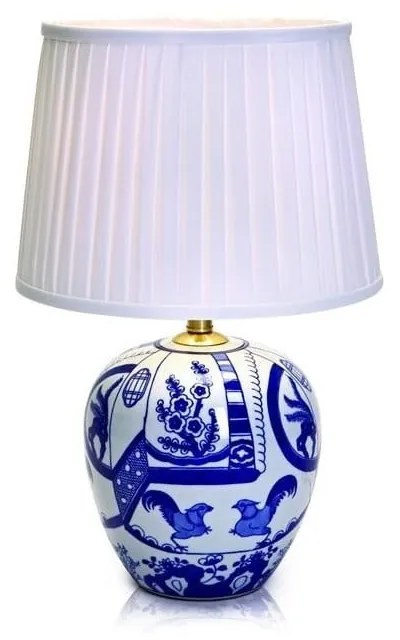 Goteborg kék-fehér asztali lámpa, magasság 48 cm - Markslöjd