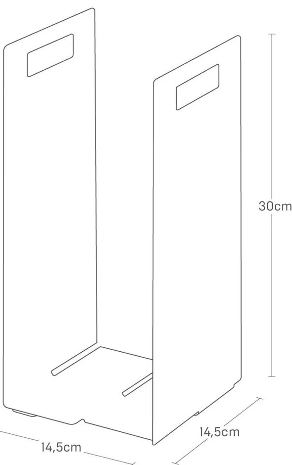 Fekete fém törölközőtartó állvány szett 2 db-os Tower – YAMAZAKI