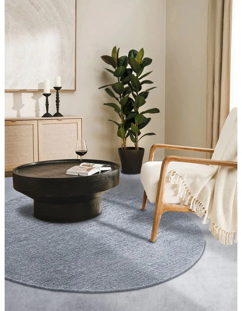 Szürke kézi szövésű gyapjú kerek szőnyeg ø 200 cm Francois – Villeroy&amp;Boch