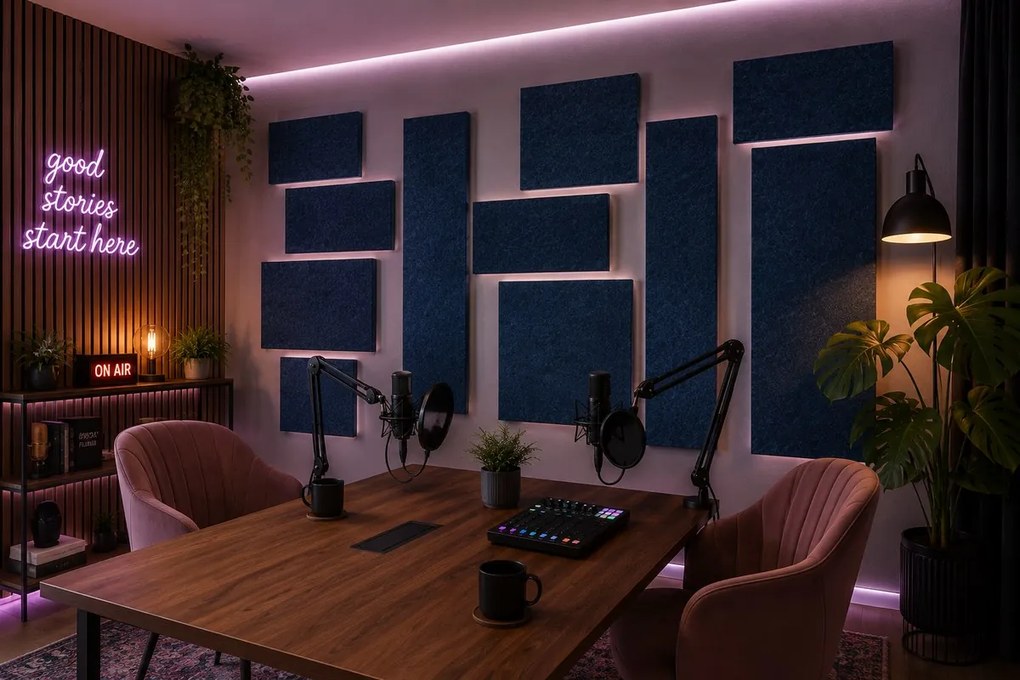 Bilnora extra sűrű filc hangszigetelő panel 120x30x1,2cm - 01 Fehér