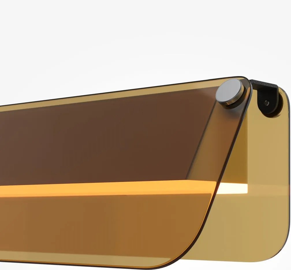 Maytoni modern fali lámpa flat borostyán fekete mymod296wl-l6bc3k