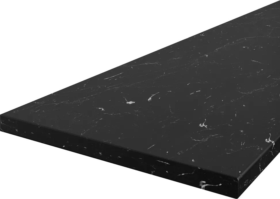 Felső sarokszekrény okapi dió/fekete, MENZO 60x60 GN-72 1F