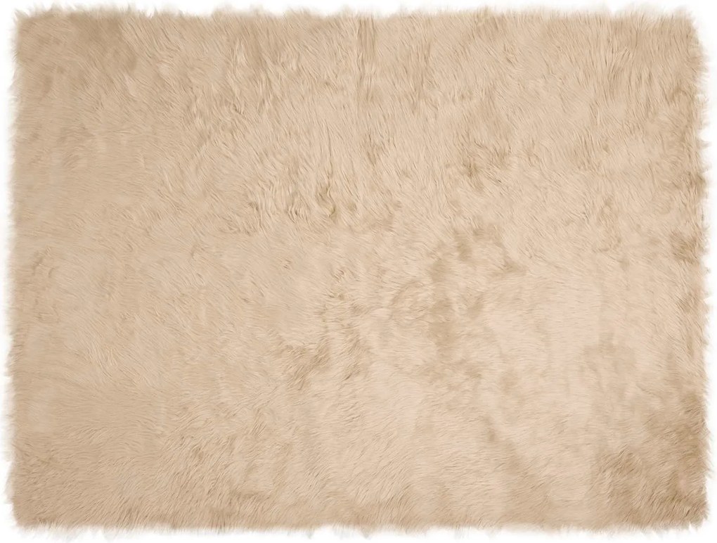 vidaXL Műgyapjú Szőnyeg Tafalla Bézs 240 x 340 cm Poliészter