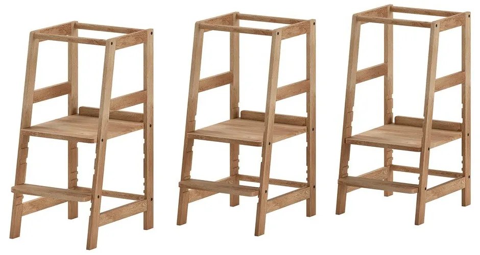 Natúr színű tölgyfa tanulótorony Forrest – Vipack