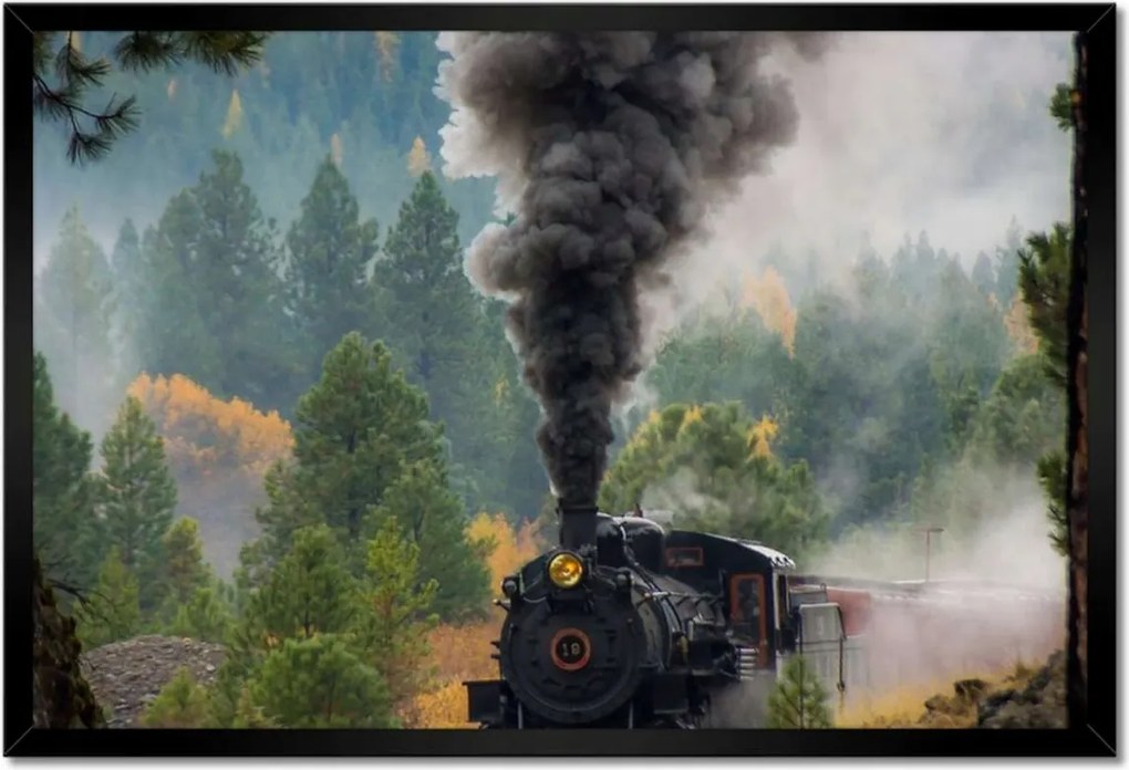Poszterek keretben 60x40 Gőzmozdony