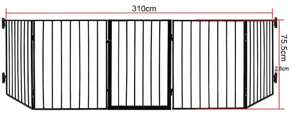 Casaria® Kandalló rostély 310 cm