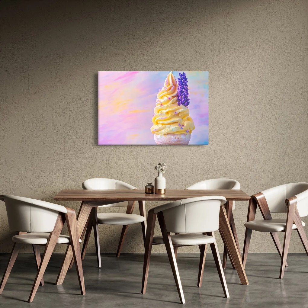Kép - Levendulás fagylalt (90x60 cm)