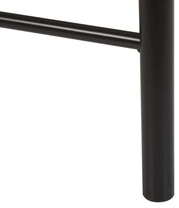 Franciaágy 180 cm ANTALIA (ágyráccsal) (fekete). 1007097