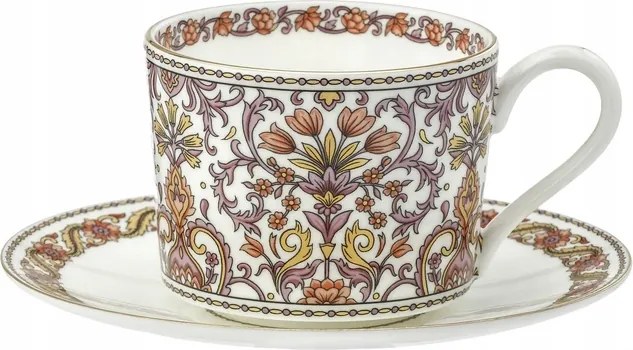 225 ml-es csésze porcelán csészealj bone china elegancia keleti minta