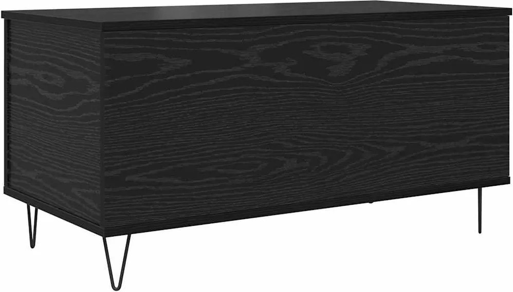 vidaXL Dohányzóasztal Musta tammi 90 x 44.5 x 45 cm Faanyag