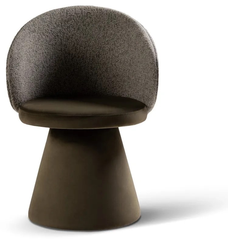 Sötétzöld bársony fotel Inez – Micadoni