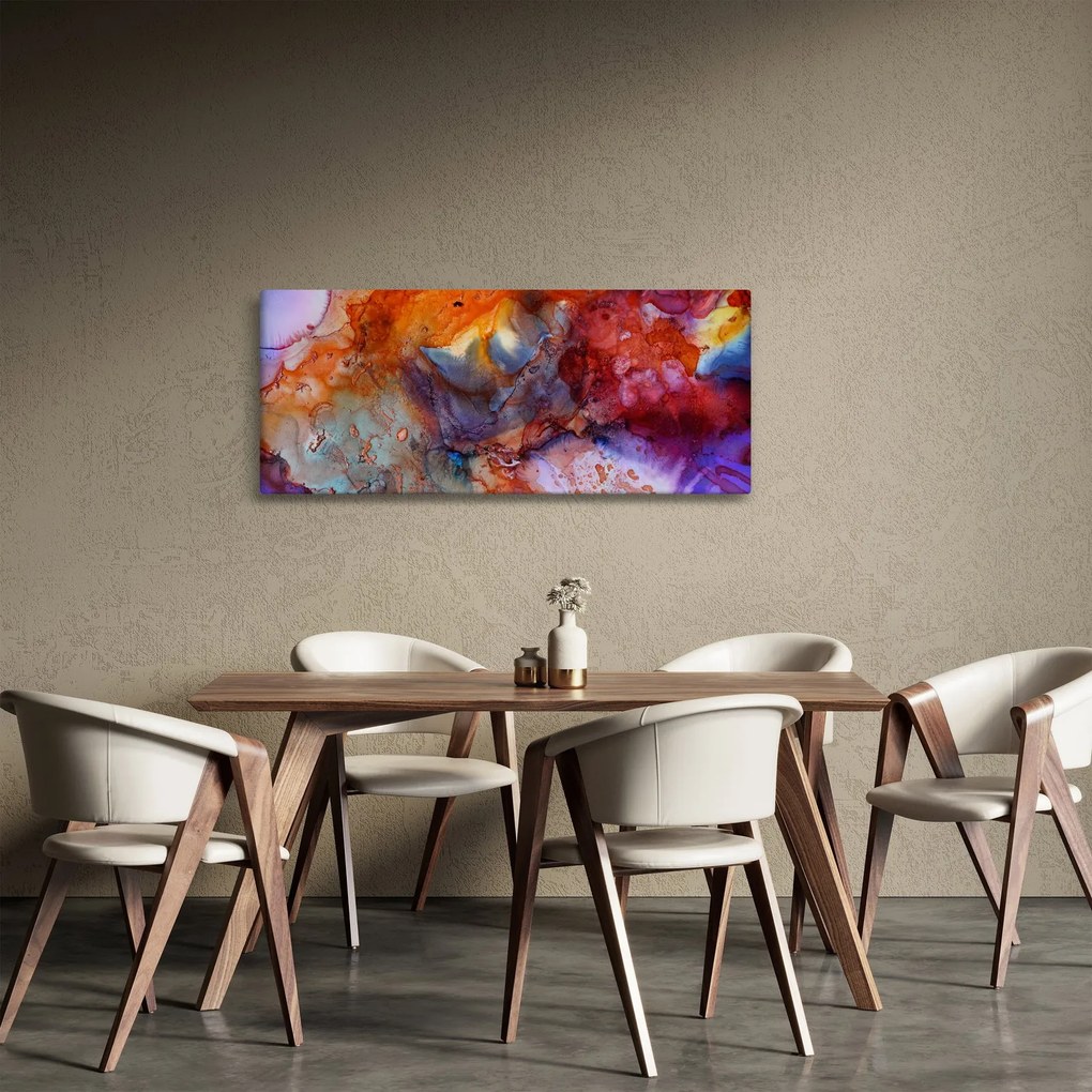 Kép - Absztrakt tinta művészet (120x50 cm)