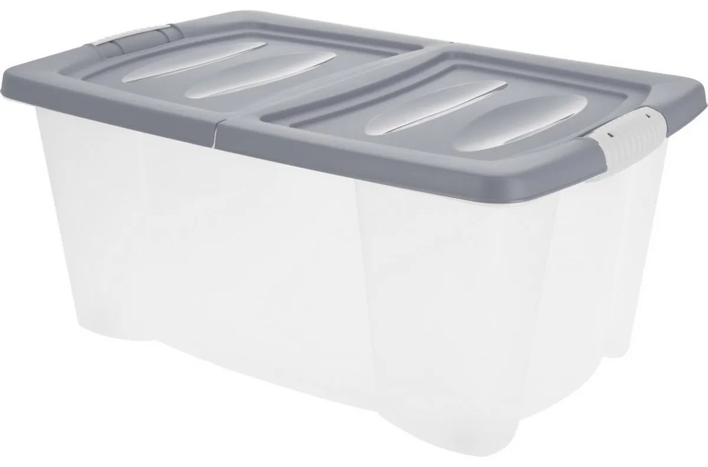 Tárolódoboz kerekekkel 60 × 40 × 27 cm, szürke