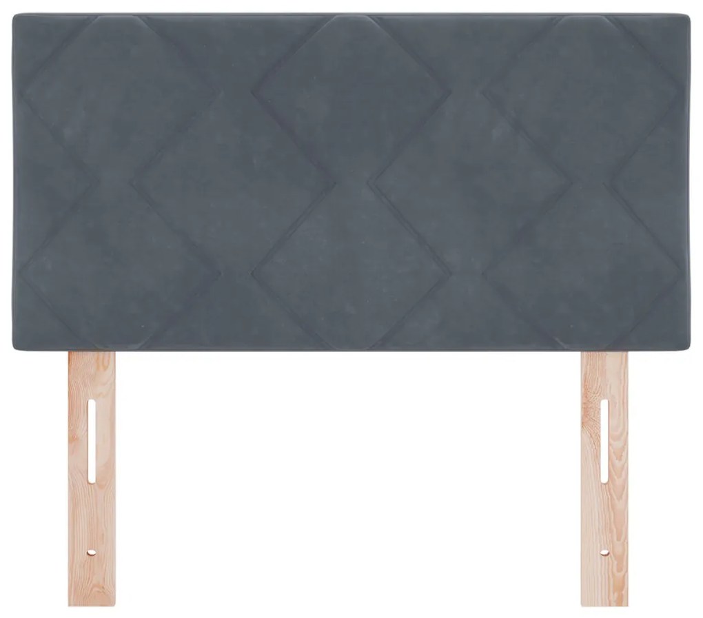 LED Fejtámla LED -es lámpákkal Sötétszürke 80 cm Bársony