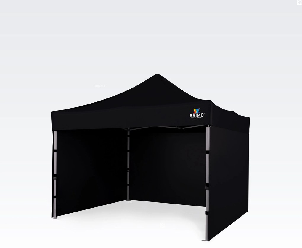 Alumínium összecsukható árusító sátor 3x3m: Gyorsaság és megbízhatóság nonprofit egyesületek és klubok számára - plusz 3 oldalfal - Fekete