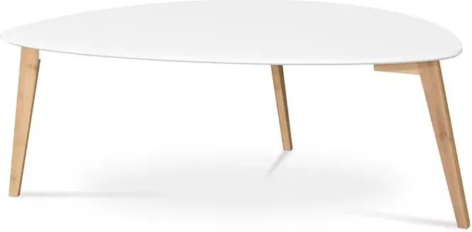 Háromlábú dohányzóasztal fehér színben, 120x60x45 cm méretben AF-1184