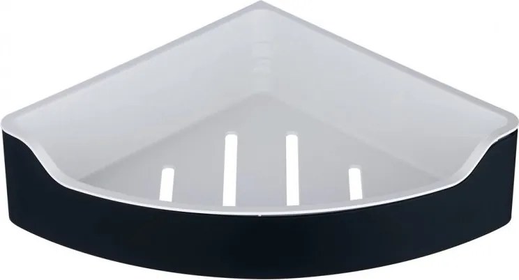 Aqualine Samba Sarok zuhanypolc, 218x63x218mm, fekete SB209