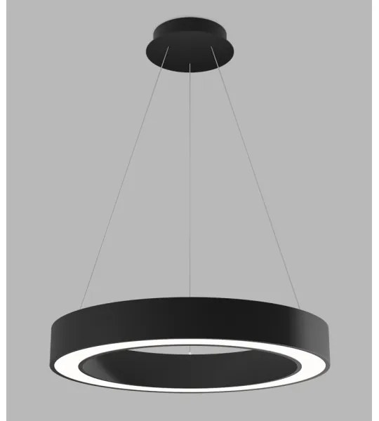 LED2 - LED Dimmelhető csillár zsinóron SATURN LED/50W/230V 3000K/4000K fekete