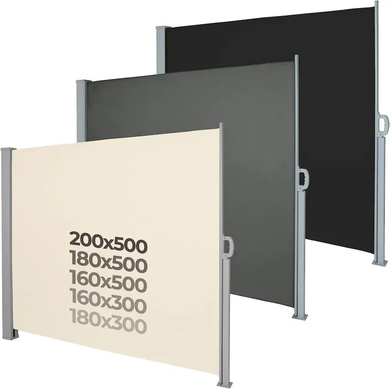 JAGO Behúzható oldalsó napellenző 160 x 500 cm bézs