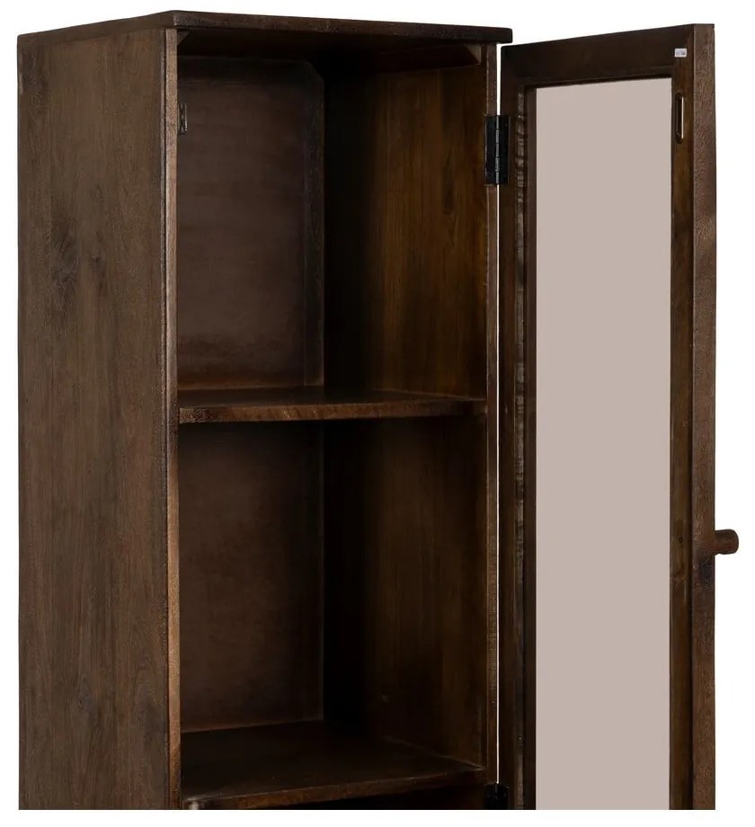 Barna mangófa tálalószekrény 40x180x40 cm Ravi – Ixia