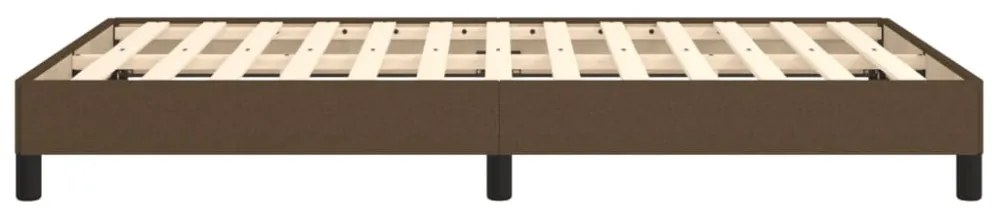 ágykeret matrac nélkül sötétbarna 120x190 cm szövet